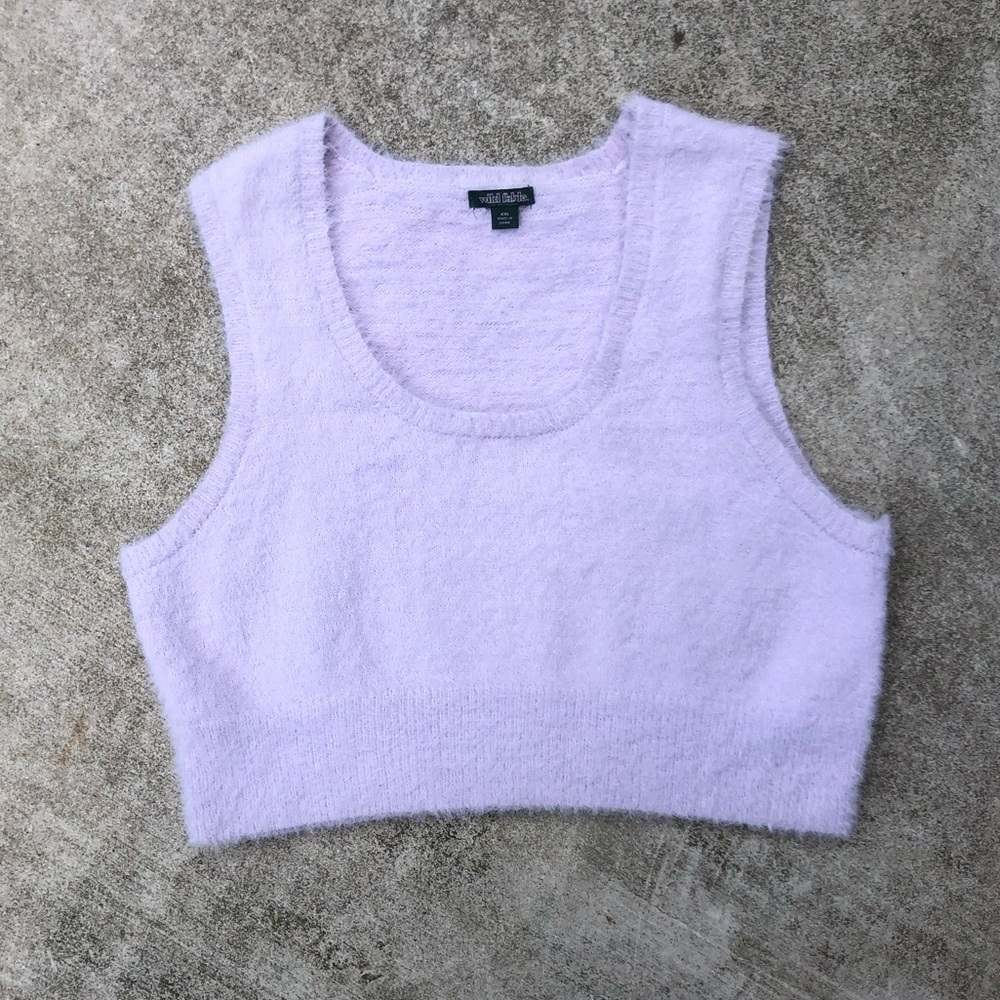 Wild Fable Fuzzy Barbie Style Crop